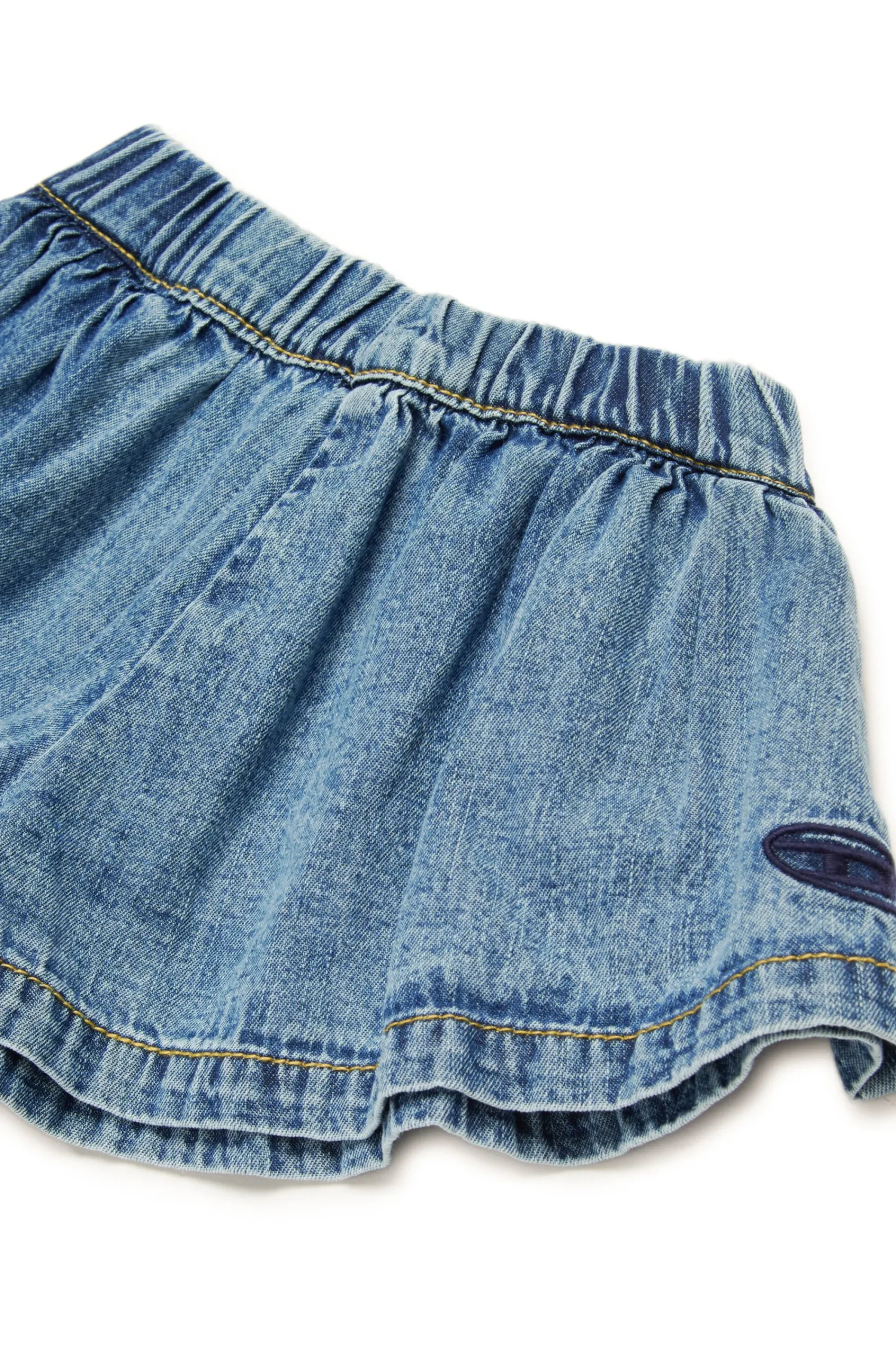 Denim-Mania | Denim-Mania>DIESEL Light denim shorts with Oval D logo blue denim