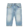 Jeans | Denim-Mania>DIESEL Light straight jeans with abrasions - D-Jools-B blue denim