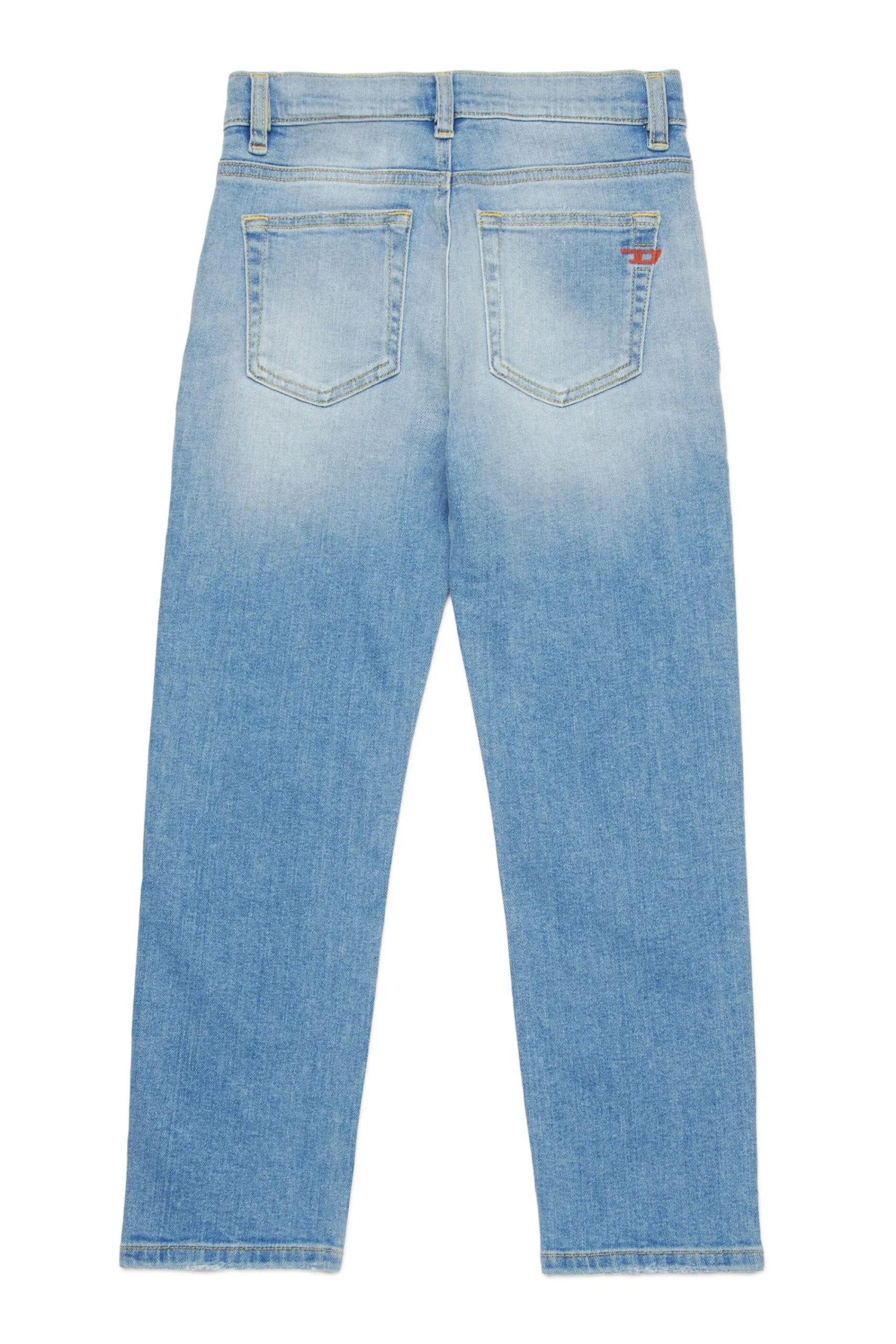 Denim-Mania | Denim-Mania>DIESEL Light straight jeans with abrasions - 2020 D-Viker blue denim