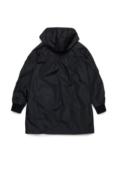 Jackets And Padded Jackets>MARNI Long branded windbreaker jacket black