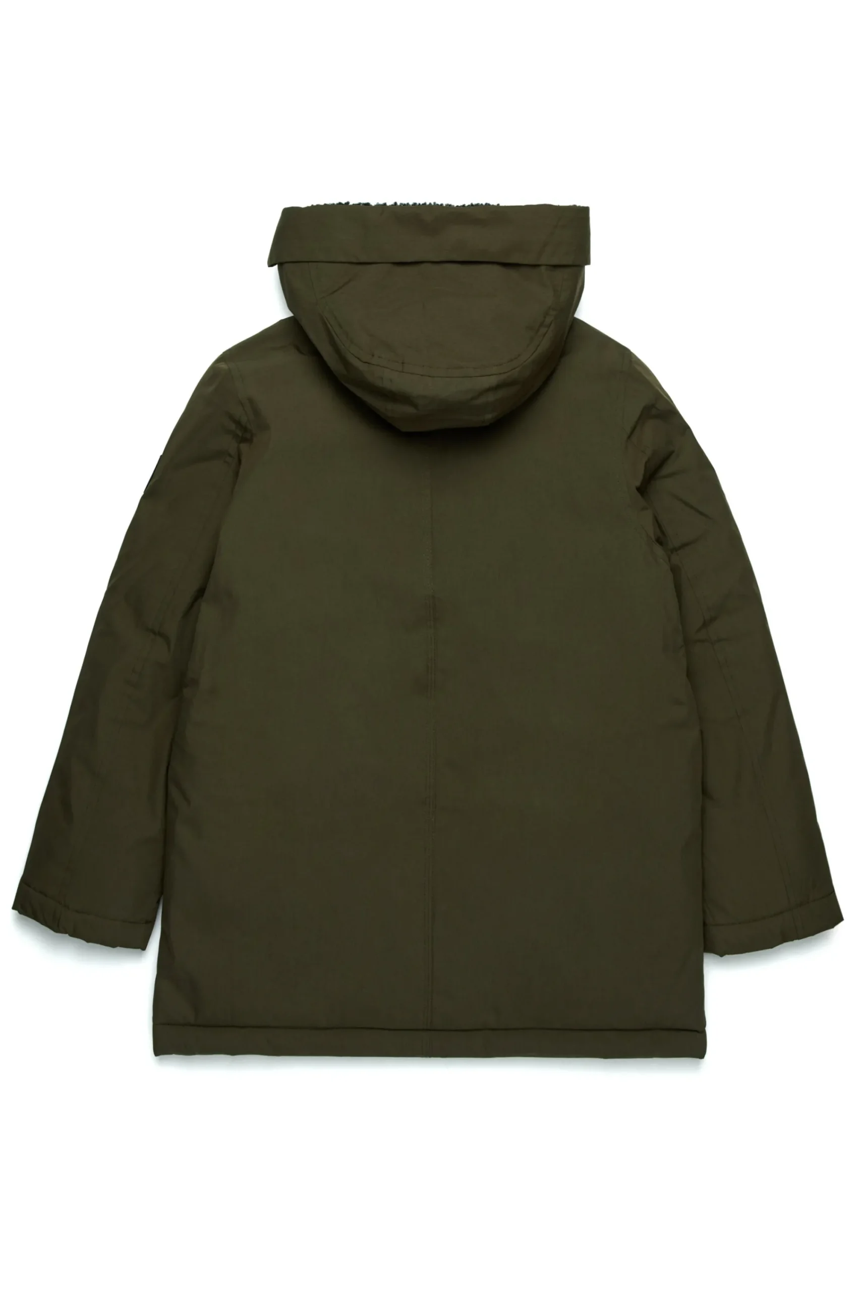 Jackets And Padded Jackets | Jackets And Padded Jackets>DIESEL Long padded jacket with front pockets dusty olive