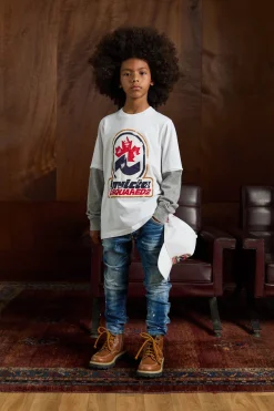 T-Shirts | T-Shirts>DSQUARED2 Long-sleeved T-shirt Invicta x white
