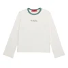 T-Shirts>MAX&Co. Long-sleeved T-shirt with logo white