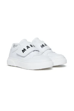 Sneakers | Sneakers>MARNI Low top trainers with maxi logo white