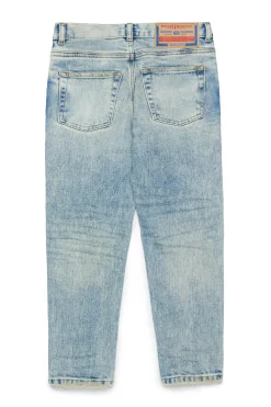 Denim-Mania | Denim-Mania>DIESEL Marbled tapered jeans with rips - D-Lucas blue denim