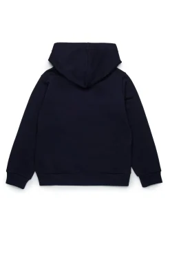Sweatshirts | Logomania>MARNI Mended sweatshirt with patch blue navy