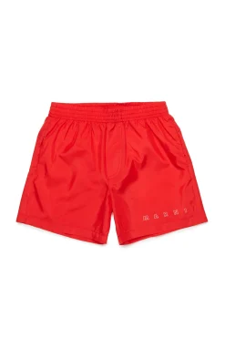 Swimwear | Swimwear>MARNI Outline branded boxer shorts red