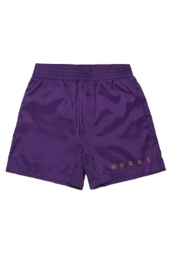 Swimwear | Swimwear>MARNI Outline branded boxer shorts violet