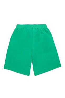 Shorts | Activewear>MARNI Outline branded fleece shorts pastel green