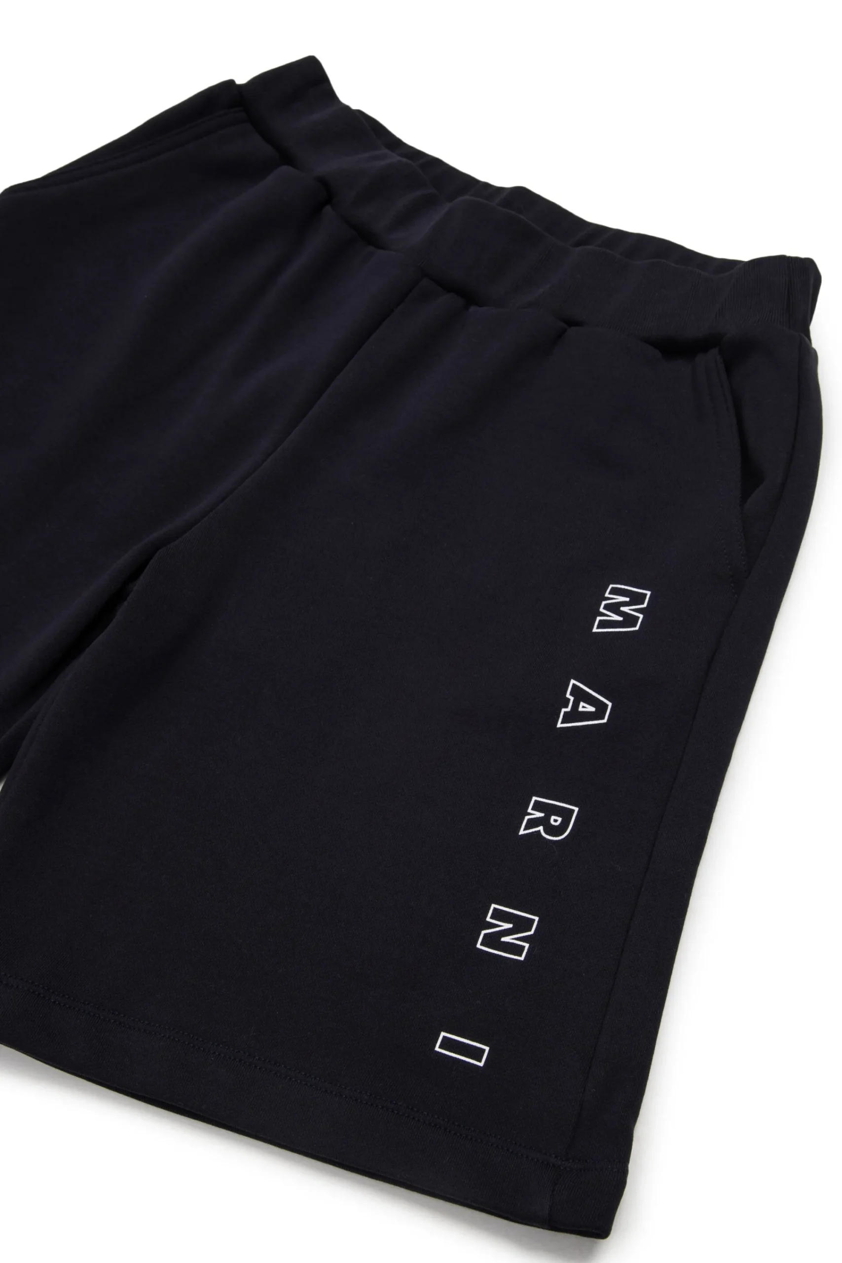 Shorts | Activewear>MARNI Outline branded fleece shorts blue navy