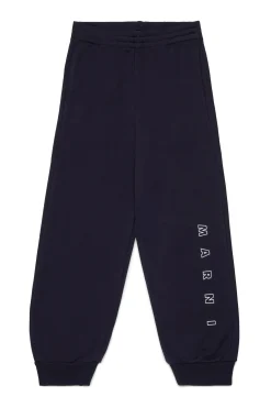 Pants | Activewear>MARNI Outline branded jogger pants blue navy