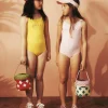 Swimwear | Swimwear>MARNI Outline branded one-piece swimsuit intense yellow