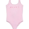 Swimwear | Swimwear>MARNI Outline branded one-piece swimsuit light pink