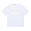 T-Shirts | Logomania>MARNI Outline branded T-shirt white