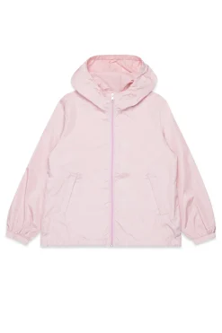 Jackets And Padded Jackets | Logomania>MARNI Outline branded windbreaker jacket light pink