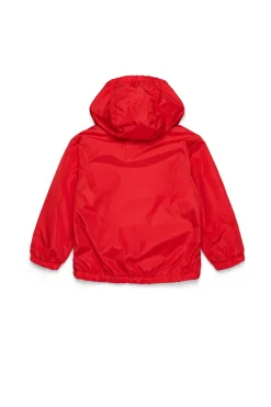 Jackets And Padded Jackets | Logomania>MARNI Outline branded windbreaker jacket red
