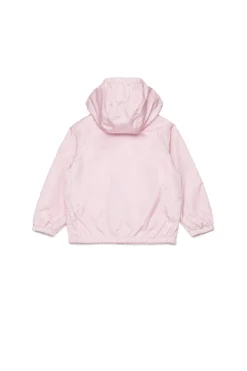 Jackets And Padded Jackets | Logomania>MARNI Outline branded windbreaker jacket light pink