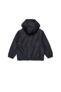 Jackets And Padded Jackets | Logomania>MARNI Outline branded windbreaker jacket black