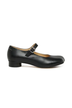 Slippers And Sandals | Slippers And Sandals>MM6 MAISON MARGIELA Mary Jane leather shoes with heel black