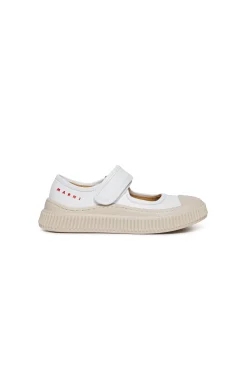 Sneakers | Sneakers>MARNI Mary Jane Pablo leather trainers white