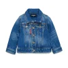 Jackets And Padded Jackets | Denim-Mania>DSQUARED2 Medium jacket with abrasions blue denim