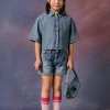 Denim-Mania | Denim-Mania>DSQUARED2 Medium shorts with abrasions blue denim