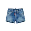 Denim-Mania | Denim-Mania>DSQUARED2 Medium shorts with abrasions blue denim