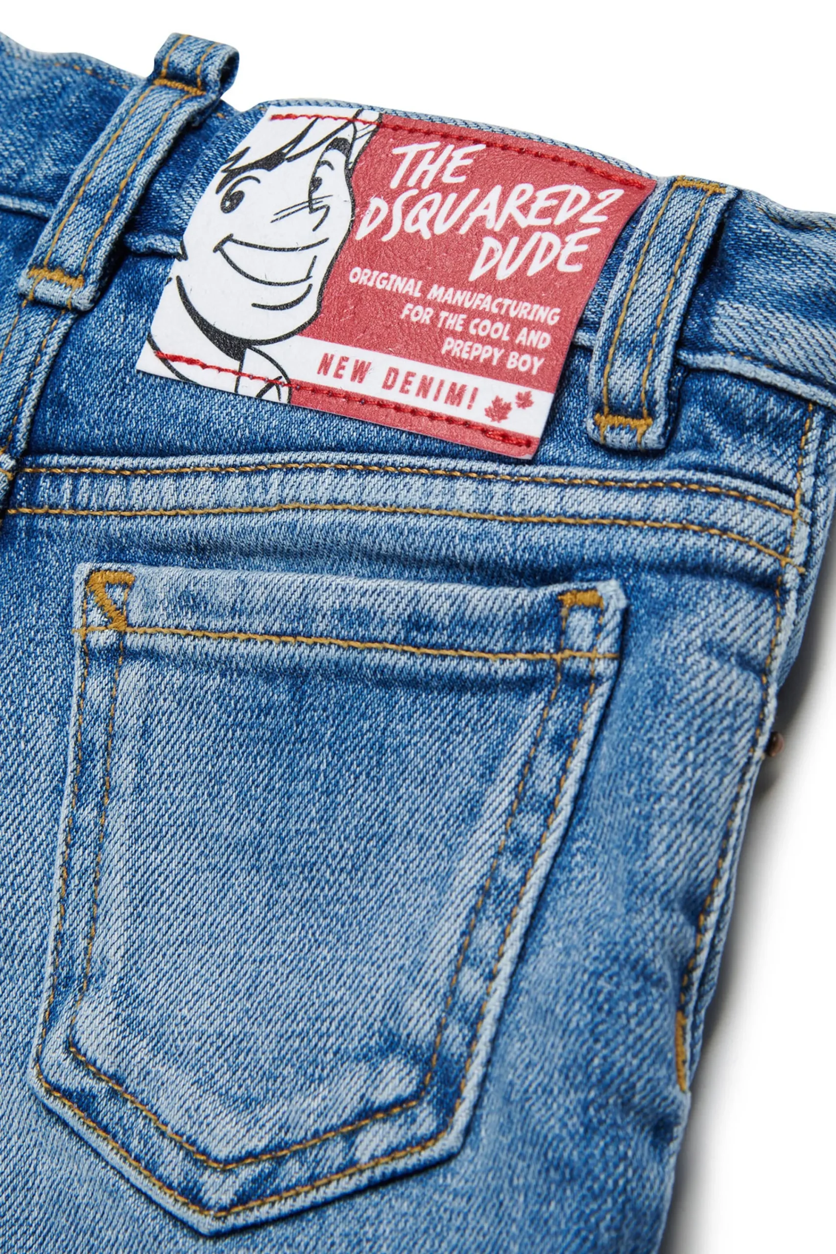 Denim-Mania | Denim-Mania>DSQUARED2 Medium shorts with abrasions blue denim