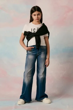 Jeans | Denim-Mania>DIESEL Medium blue flare jeans with rips - 1978 blue denim