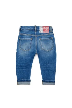 Jeans | Denim-Mania>DSQUARED2 Medium blue jeans with abrasions blue denim