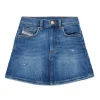 Skirts | Denim-Mania>DIESEL Medium blue JoggJeans® skirt with rips blue denim