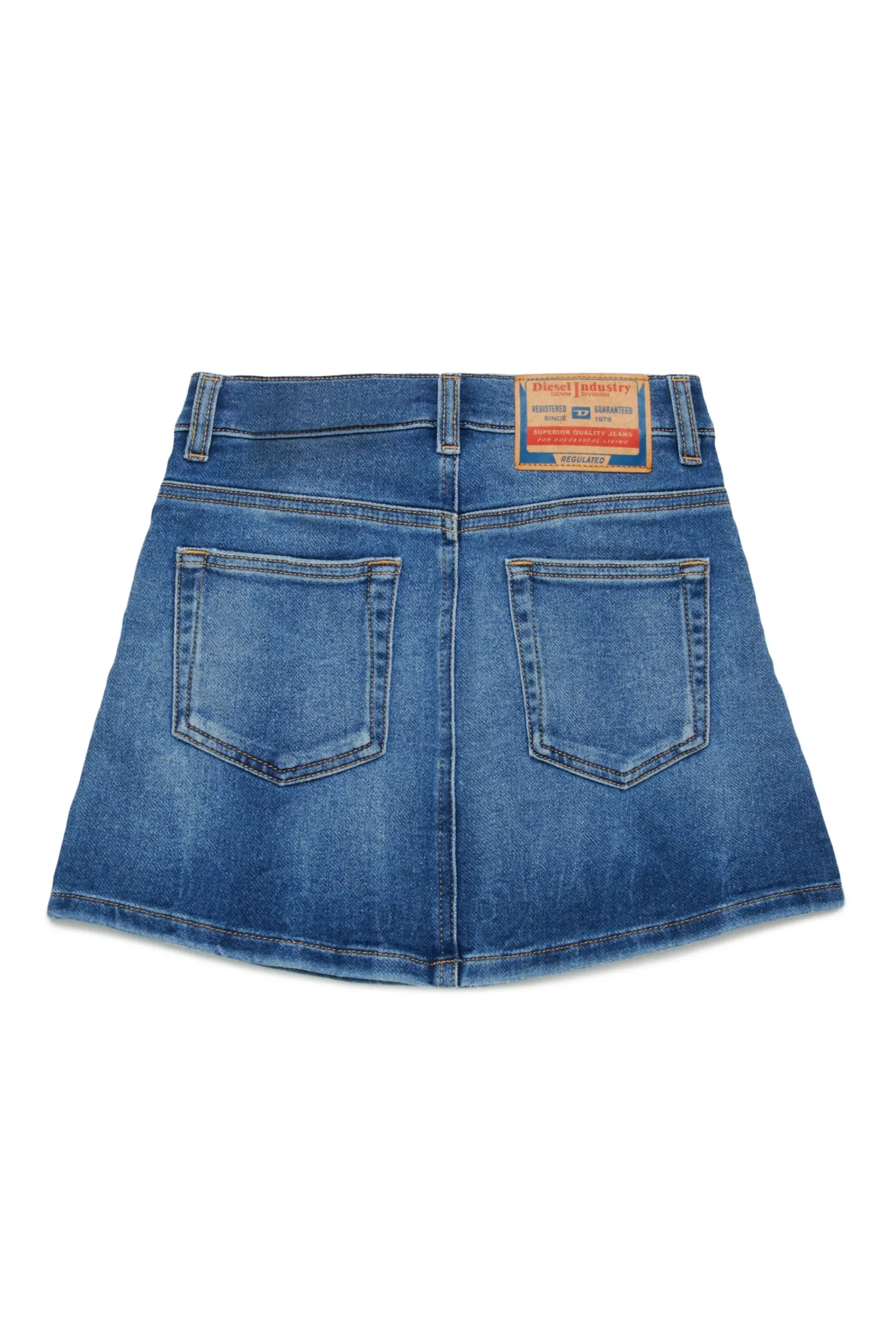 Skirts | Denim-Mania>DIESEL Medium blue JoggJeans® skirt with rips blue denim