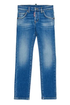 Denim-Mania | Denim-Mania>DSQUARED2 Medium blue skinny jeans with abrasions - Cool Guy blue denim