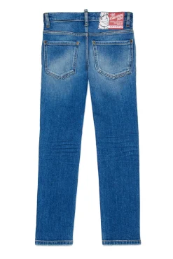 Denim-Mania | Denim-Mania>DSQUARED2 Medium blue skinny jeans with abrasions - Cool Guy blue denim