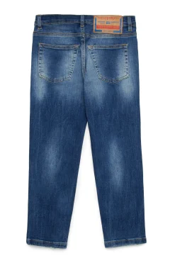 Denim-Mania | Denim-Mania>DIESEL Medium blue tapered jeans with rips - D-Lucas blue denim