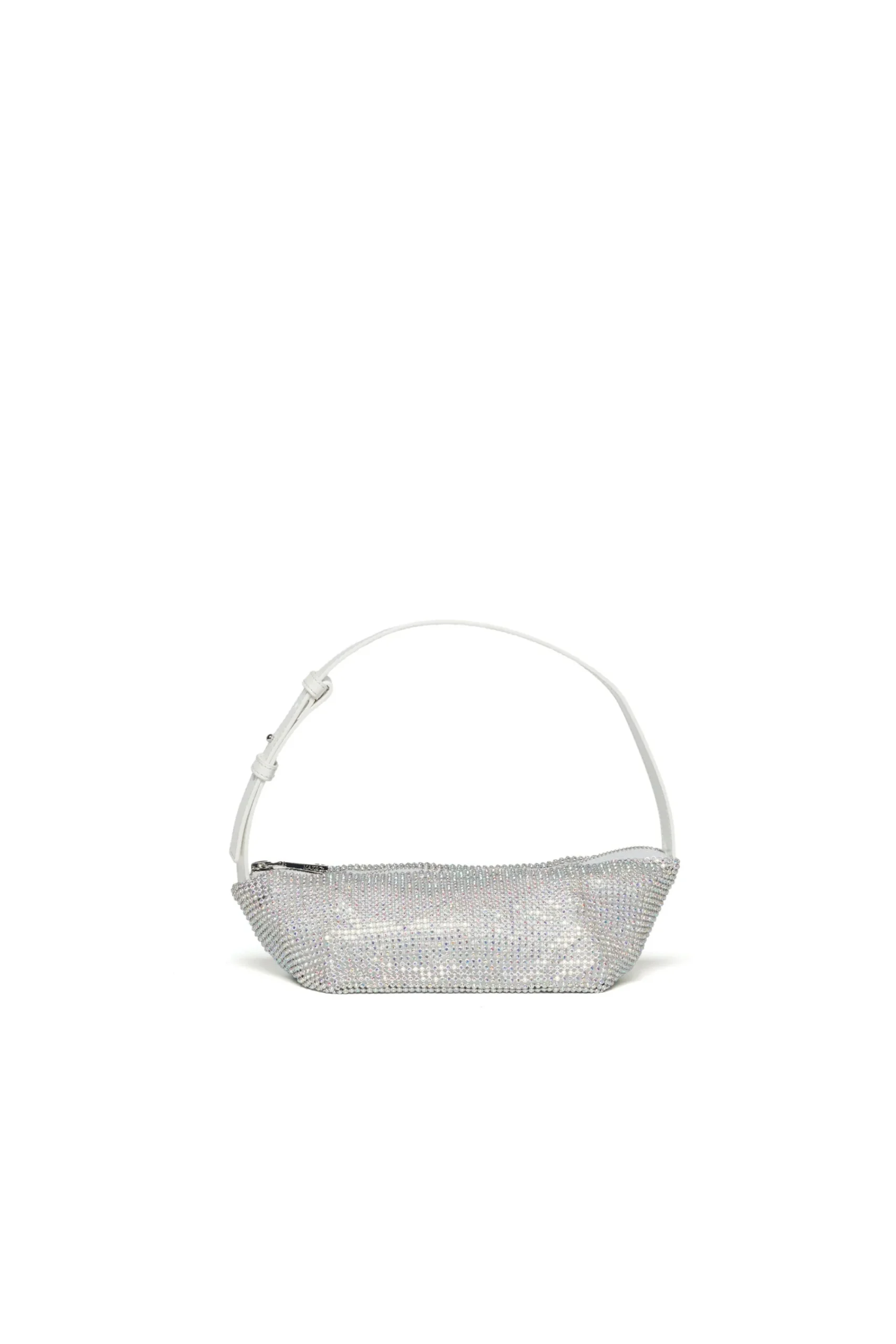 Bags And Backpacks | Party Looks>MAX&Co. Mesh bag with Rhinestones white