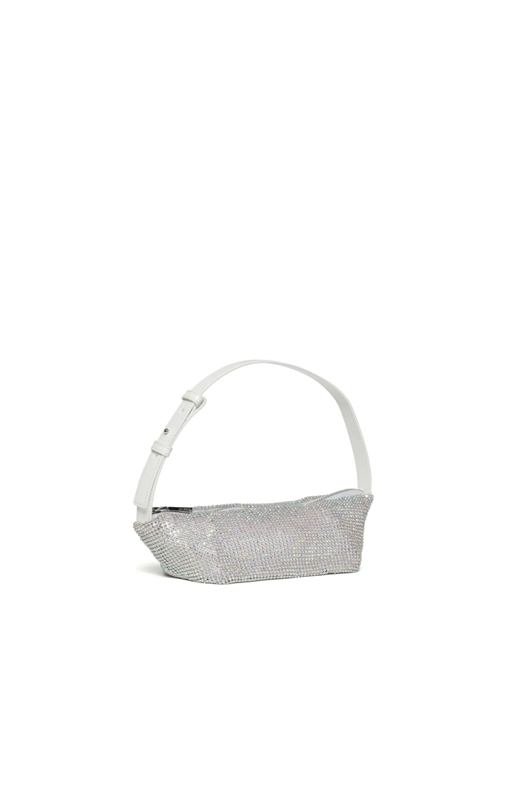 Bags And Backpacks | Party Looks>MAX&Co. Mesh bag with Rhinestones white
