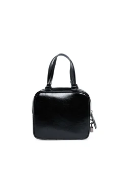 Bags And Backpacks>N°21 Mini imitation leather bowling bag black