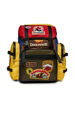 Bags And Backpacks | Backpacks And Belt Bags>DSQUARED2 Monviso Backpack Invicta x yellow sun