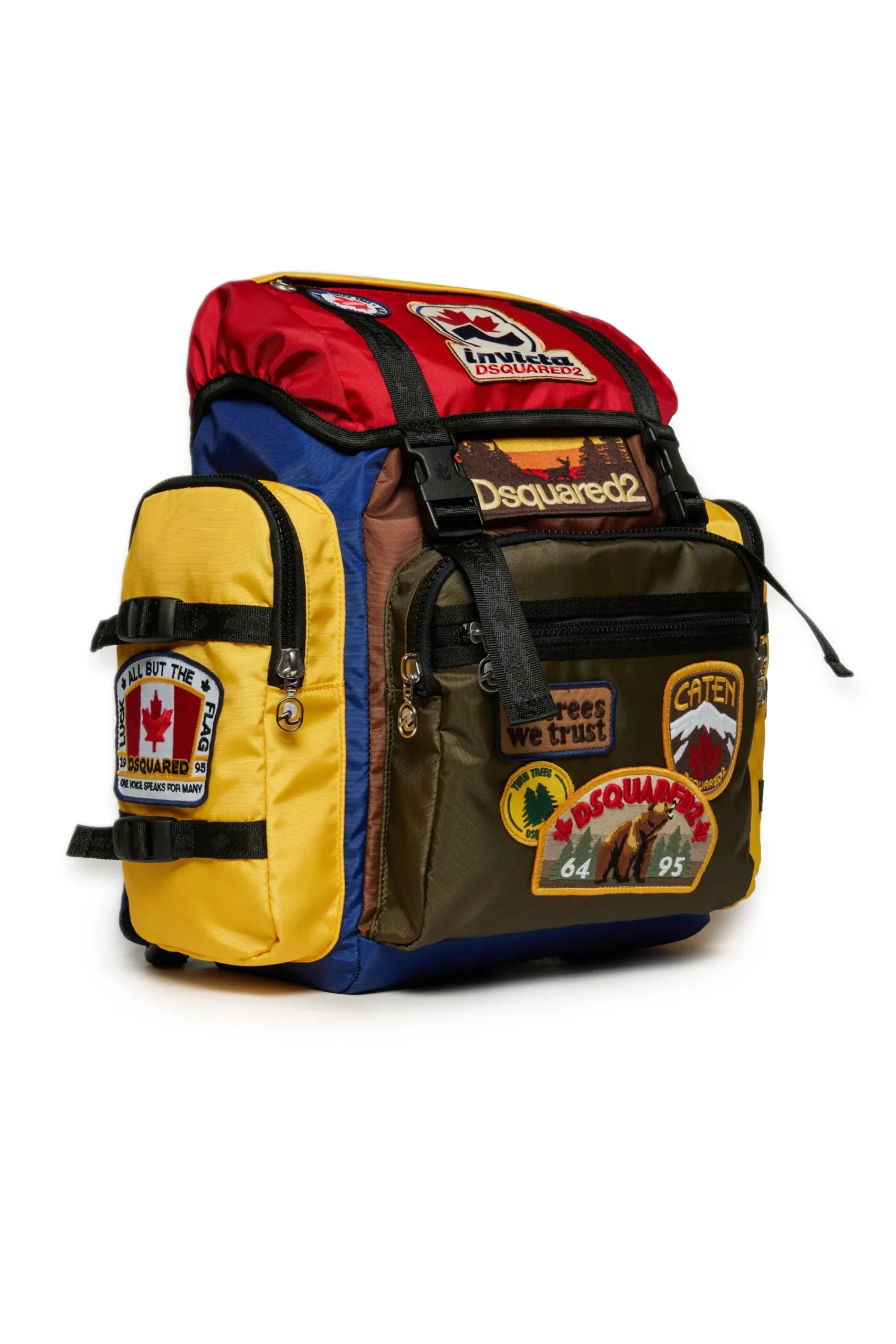 Bags And Backpacks | Backpacks And Belt Bags>DSQUARED2 Monviso Backpack Invicta x yellow sun