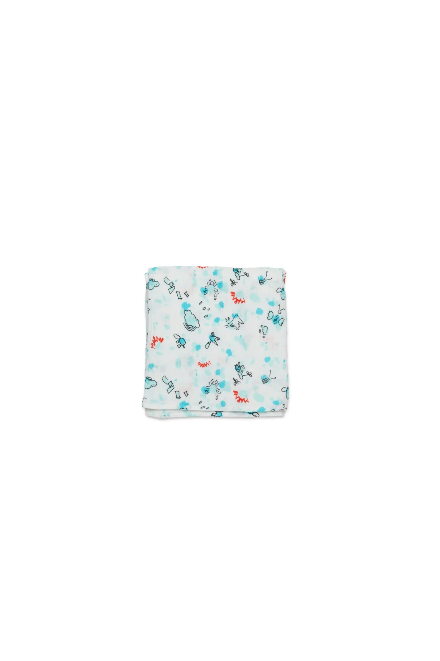 Newborn (0-12M)>MARNI Muslin set with allover prints white