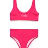 Swimwear | Swimwear>MM6 MAISON MARGIELA Numeric logo bikini swimsuit super pink