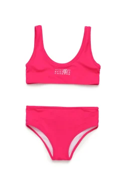Swimwear | Swimwear>MM6 MAISON MARGIELA Numeric logo bikini swimsuit super pink