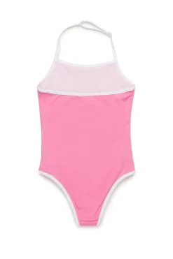 Swimwear | Logomania>N°21 One-piece branded swimsuit pink