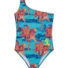 Swimwear | Swimwear>DIESEL One-piece swimsuit allover Hawaii multicolor