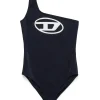 Swimwear | Oval D By Diesel>DIESEL One-piece swimsuit branded with Oval D logo black