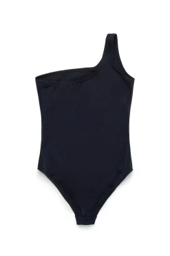 Swimwear | Oval D By Diesel>DIESEL One-piece swimsuit branded with Oval D logo black