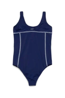 Swimwear | Swimwear>MARNI One-piece swimsuit with institutional logo blue navy