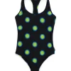 Swimwear | Swimwear>MM6 MAISON MARGIELA One-piece swimsuit with polka dots black