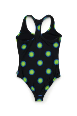 Swimwear | Swimwear>MM6 MAISON MARGIELA One-piece swimsuit with polka dots black